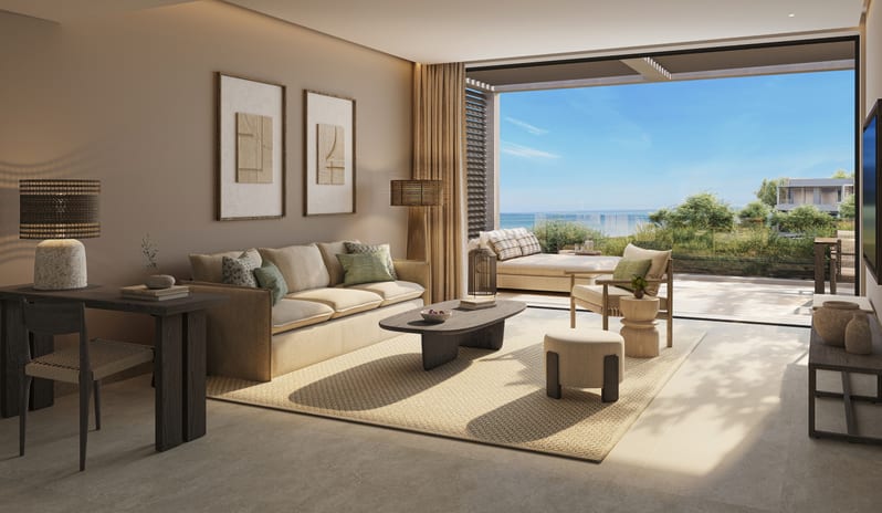 Deluxe One Bedroom Suite Balcony Side Sea View